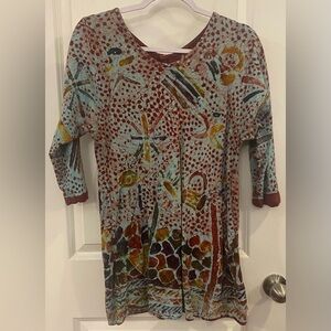 nnamdi ibenagu spirit of courage Old Style African Balik Dress Tunic Sz S Multi